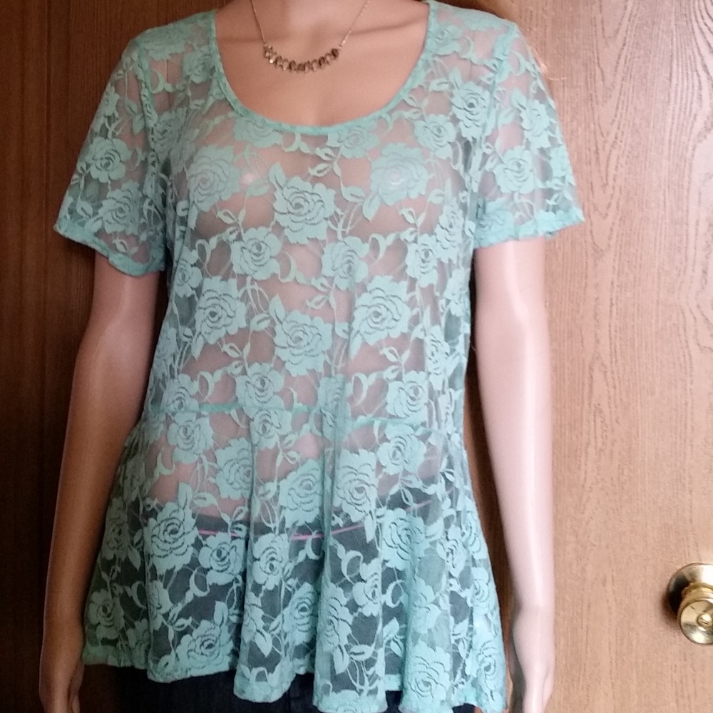 Maurice lace top